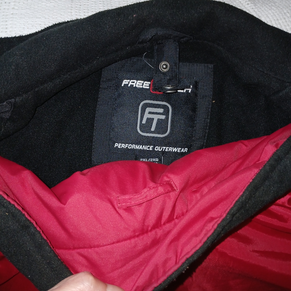 Freestyle Black and Red Performance Jacket With Removable Inner Jacket. - Picture 2 of 12